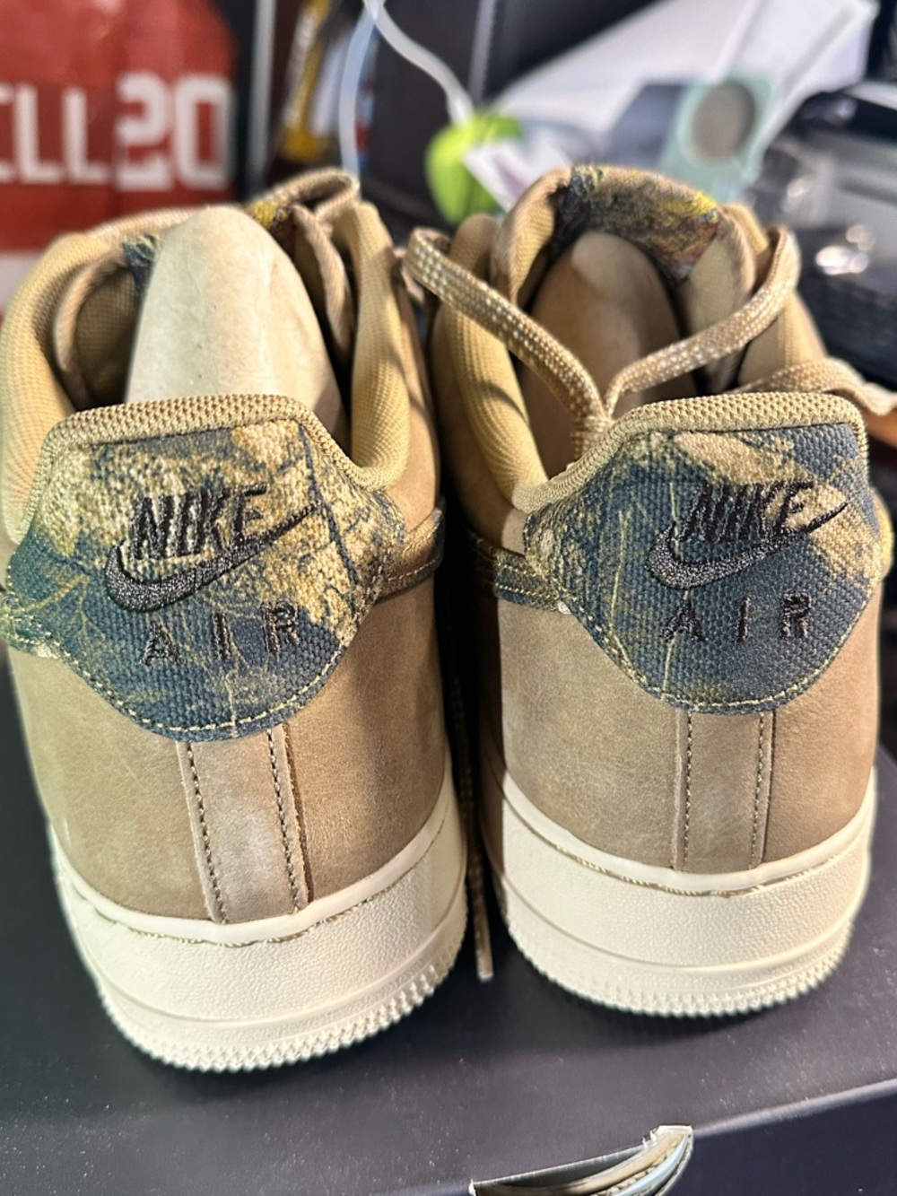 Nike Air Force 1 Low '07 LV8 Realtree Green Cargo Khaki Camo Size 13 - Picture 7 of 14